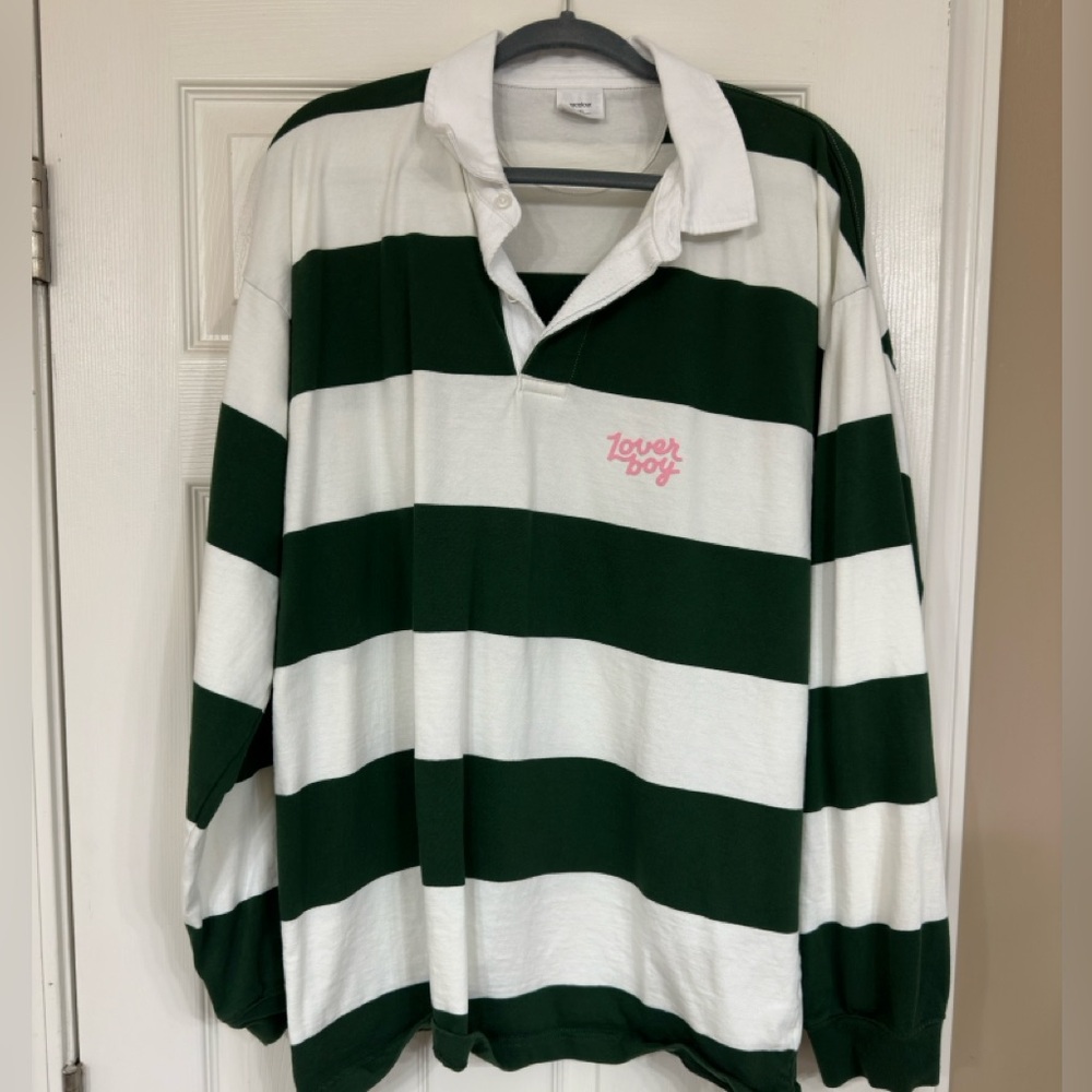 Loverboy Striped Rugby Polo